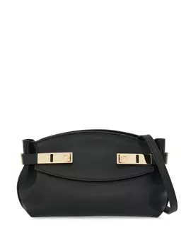 Ferragamo маленькая сумка через плечо Hug, черный