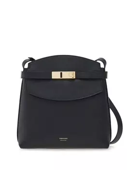 Ferragamo маленькая сумка через плечо Hug, черный