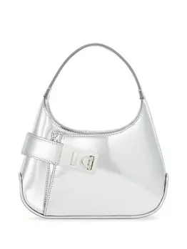 Ferragamo маленькая сумка на плечо Hobo, серебристый
