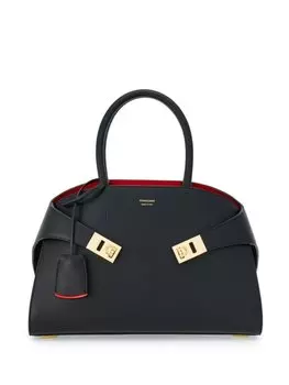 Ferragamo маленькая сумка-тоут Hug, черный