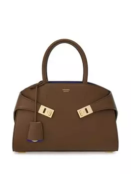 Ferragamo маленькая сумка-тоут Hug, коричневый