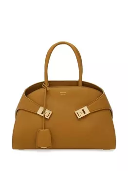 Ferragamo маленькая сумка-тоут Hug, коричневый