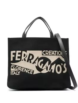 Ferragamo маленькая сумка-тоут Venna, черный