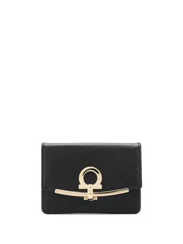 Ferragamo маленький кошелек с декором Gancini, черный