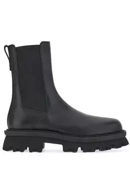 Ferragamo массивные ботинки челси, черный