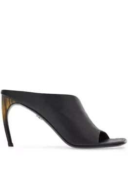 Ferragamo мюли Curved 85, черный