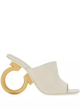 Ferragamo мюли Elina на каблуке, белый