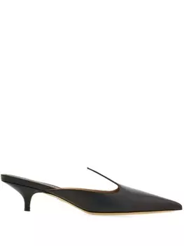 Ferragamo мюли на каблуке, черный