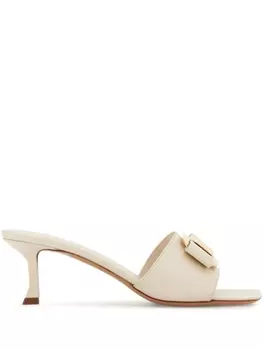 Ferragamo мюли с бантами, белый