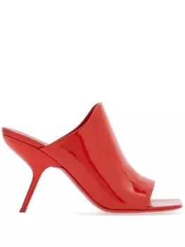 Ferragamo мюли с открытым носком, красный