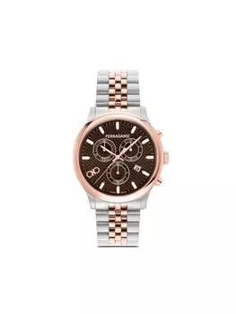 Ferragamo наручные часы Duo Chronograph Q 42 мм, коричневый
