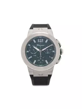 Ferragamo наручные часы F-80 Titanium 44 мм, зеленый