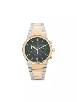 Ferragamo наручные часы Sapphire Chronograph 41 мм, зеленый