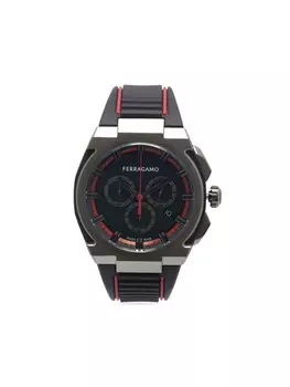 Ferragamo наручные часы Supreme Chrono 43 мм, черный
