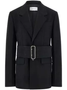 Ferragamo однобортный пиджак, черный
