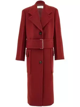 Ferragamo пальто с поясом, красный