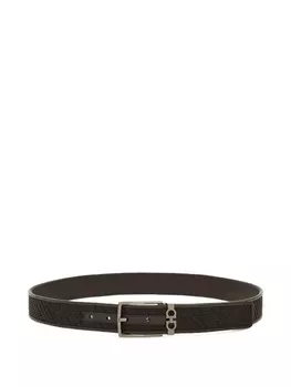 Ferragamo плетеный ремень, коричневый