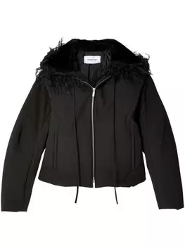 Ferragamo полиэстеровая куртка, черный