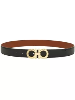 Ferragamo пояс Ганчини, черный