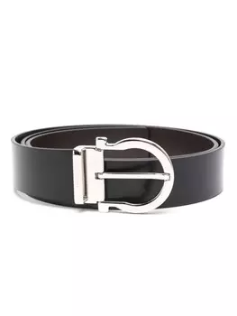 Ferragamo пояс Ганчини, черный
