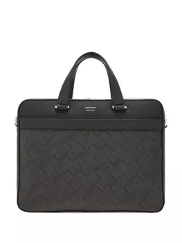 Ferragamo портфель с логотипом, серый