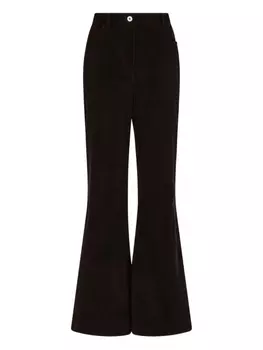 Ferragamo расклешенные брюки, коричневый