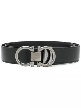 Ferragamo регулируемый ремень Gancini, черный