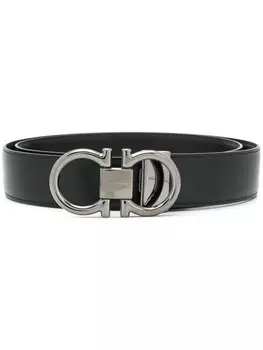 Ferragamo регулируемый ремень Gancini, черный