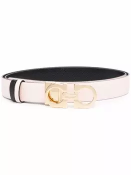 Ferragamo регулируемый ремень с декором Gancini, розовый