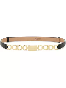 Ferragamo ремень Extendable с декором Gancini, черный