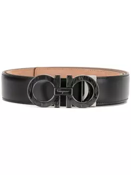 Ferragamo ремень Gancini, черный