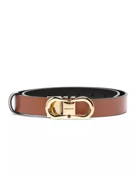 Ferragamo ремень из кожи Ганчини, коричневый