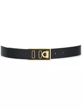 Ferragamo ремень с декором Gancini, черный