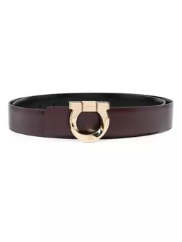 Ferragamo ремень с декором Gancini, черный