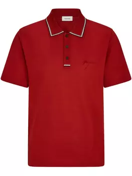 Ferragamo рубашка поло Tipped, красный