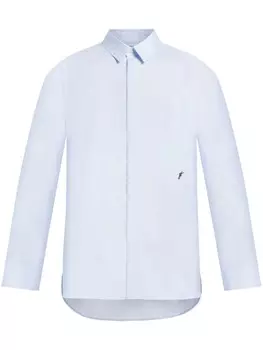 Ferragamo рубашка в полоску, белый