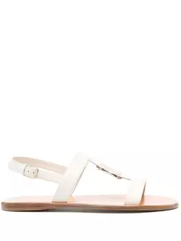 Ferragamo сандалии Capri, нейтральный цвет