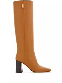 Ferragamo сапоги на каблуке, коричневый