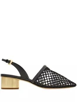 Ferragamo сетчатые туфли, черный