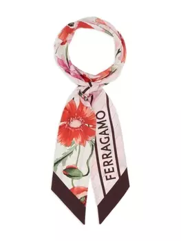 Ferragamo шарф Bouquet, розовый