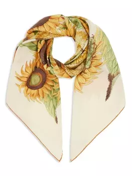 Ferragamo шарф Sunflower, нейтральный цвет