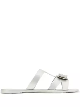 Ferragamo шлепанцы New Vara, серебряный