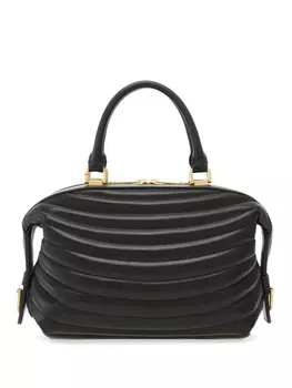 Ferragamo стеганая сумка для боулинга, черный
