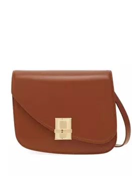 Ferragamo сумка через плечо Fiamma среднего размера, коричневый