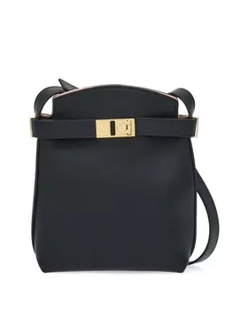 Ferragamo сумка для телефона Hug с пряжкой Gancini, черный