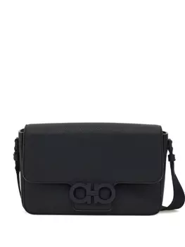 Ferragamo сумка на плечо с пряжкой Gancini, черный