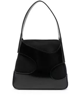 Ferragamo сумка на плечо с вырезом, черный