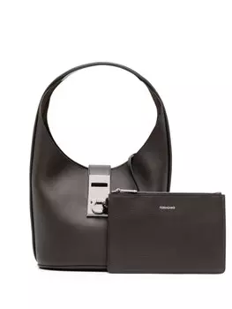 Ferragamo сумка на плечо среднего размера, коричневый