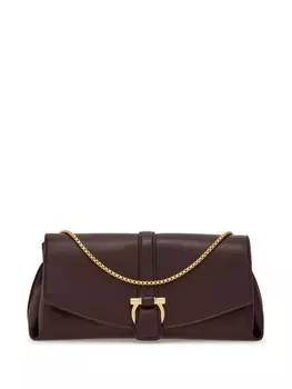 Ferragamo сумка на плечо среднего размера с клапаном, красный