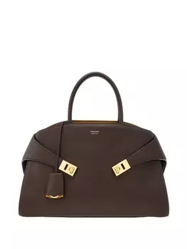 Ferragamo сумка-тоут Hug среднего размера, коричневый